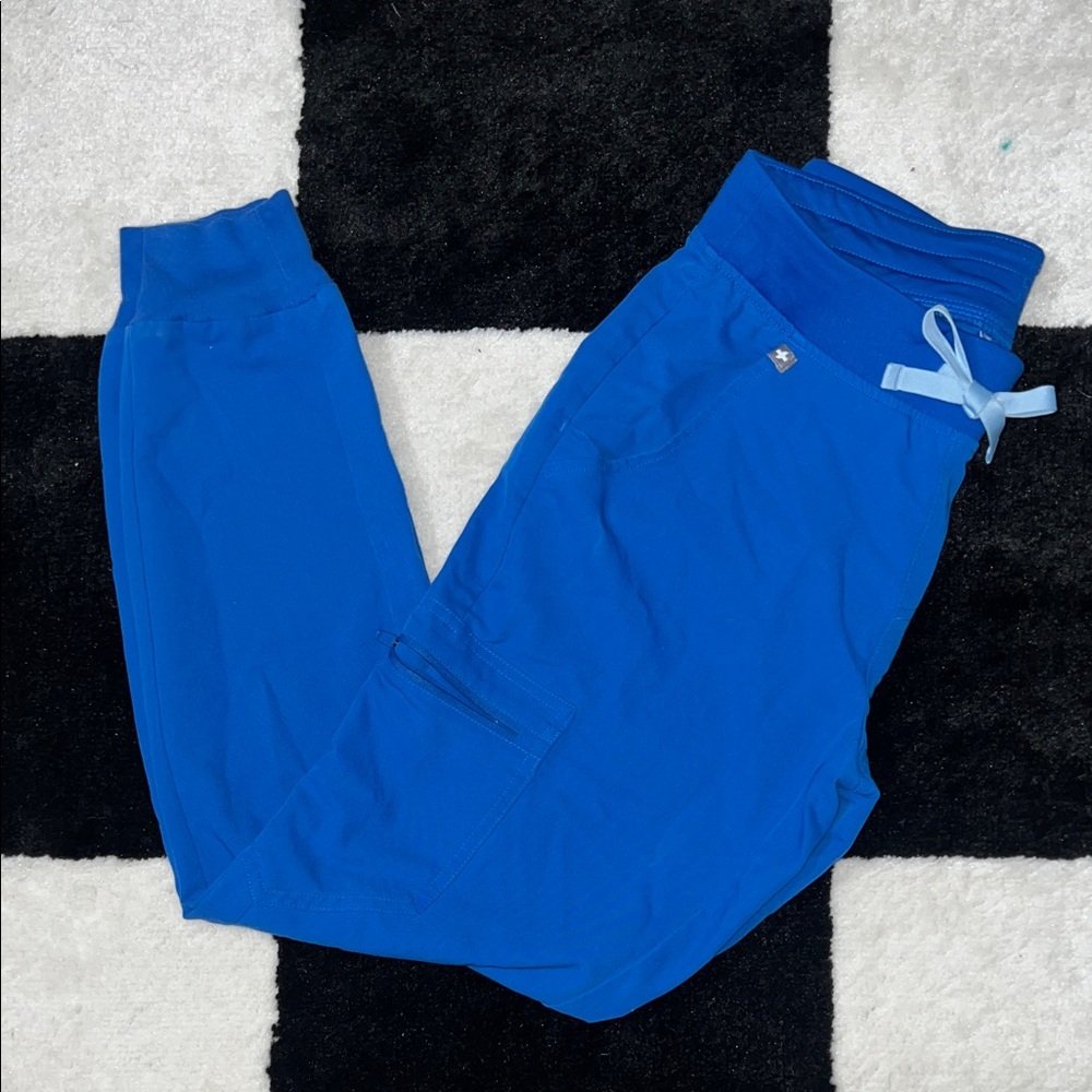 Figs scrub  Electric Blue Joggers
